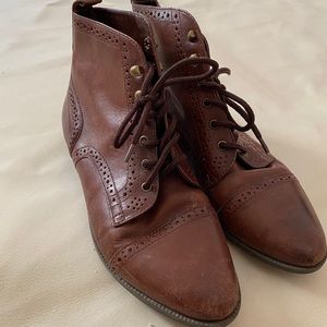 Vintage Nine West Lace Up Ankle Boots